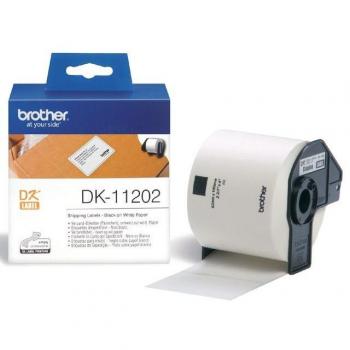 Etiqueta precortada Brother DK1202 Blanca 300 etiquetas 62x100 mm