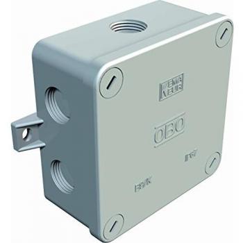 Caja de Pared/Techo OBO B9KM con 3 Wartels M20, IP54, 94x94x45 mm