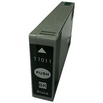 Cartucho de Tinta Compatible Negro para Epson T7011/T7021/T7031, 59ml