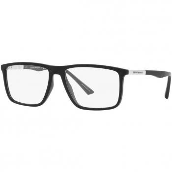 Emporio Armani EA3221 5001 Men's Square Black Eyeglasses
