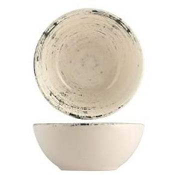 Coppetta decorada de stoneware 9 cm en tonos beige y azul