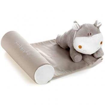 Jané Cojín Antivuelco con Peluche y Doudou, con Música y Sonidos del Latido del Corazón