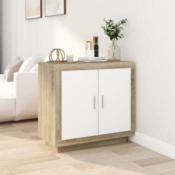 Aparador de madera contrachapada 80x40x75 cm, mueble de almacenaje de salón, armarios con puertas, cajón de madera, buffet para salón moderno, armario auxiliar, armario de almacenamiento en color