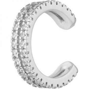 Ear Candy - Exclusivo pendiente earcuff Ophelia de Plata de Ley 925 con baño de rodio