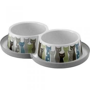 Comedero Doble Maasai para Gatos - 2x350ml