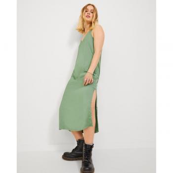 Vestido midi satinado de tirantes finos Jack & Jones