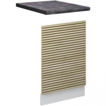 Panel frontal Fame-Line 45 cm, roble/blanco, antracita, accesorios para lavavajillas