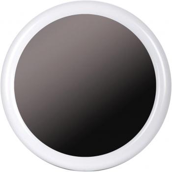 Tatay Espejo Redondo, con Marco de plástico Blanco Brillante. Diámetro 56 cm