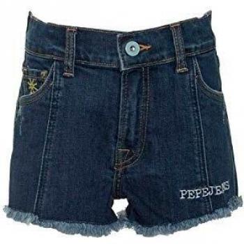 Pepe Jeans -Short Vaquero PG800583 Patty Flow 000 Denim -PANTALÓN Corto Vaquero NIÑA