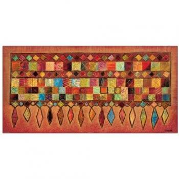 Artopweb 50x100 cm Panel Decorativo con Diseño Maugeri Tapisserie II, Madera, Multicolor, 100x1.8x50 cm
