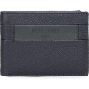 Cartera de hombre Pepe Jeans Checkbox en piel color azul marino