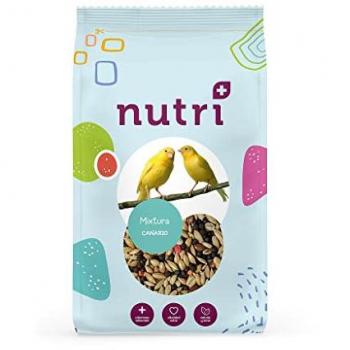Nutriplus Nutri+ Aves Mixtura Canario y Jilguero 4 Kg - Mezcla natural para canarios, alimentación equilibrada rica en nutrientes esenciales, potencia la salud y vitalidad de las aves