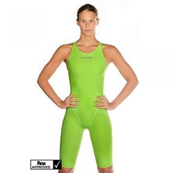 Head SWS Racing Knee - Bañador para Mujer, Color Verde, Talla 40