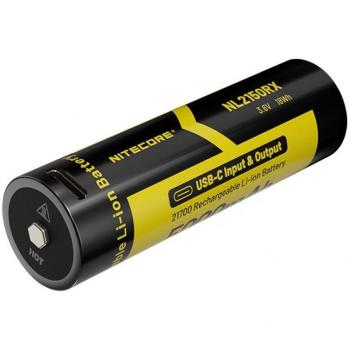 Batería recargable Nitecore NL2150RX 3.6V 5000mAh 21700