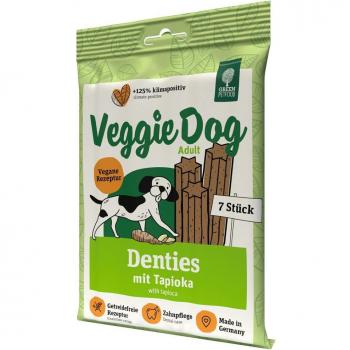 Green Petfood VeggieDog Denties - Snacks dentales vegetarianos para perros de 180 g