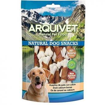 Deliciosos Huesitos de Pato con Calcio para el Cuidado Dental de tu Perro