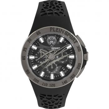Plein Sport Thunderstorm Chrono Watch - Black Male, Size: ONE SIZE
