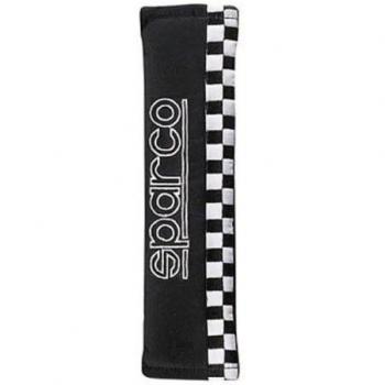 Almohadillas Sparco 01090S4NR para cinturón de seguridad, color Negro