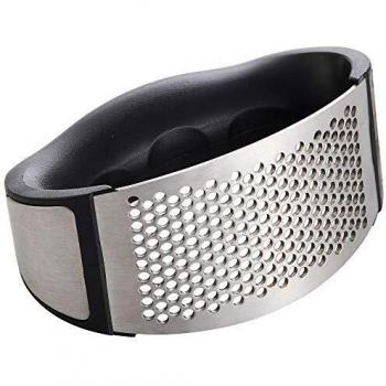 Prensa de Ajos Masterpro Q3295 - Utensilio de Cocina en Acero Inoxidable de 10,8 x 5,2 x 7 cm