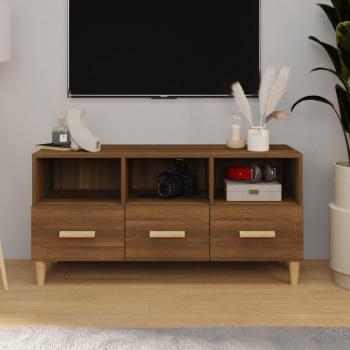 vidaXL Mueble de TV madera contrachapada 102x36x50 cm