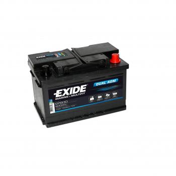 Exide EP600 Dual AGM ocio Marino recargable 70 Ah
