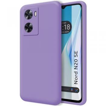 Funda Silicona Líquida Ultra Suave Morada para Oneplus Nord N20 SE