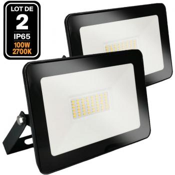 Foco LED EUROPALAMP 2 x 100W Ipad Blanco Cálido 3000K Alta Luminosidad