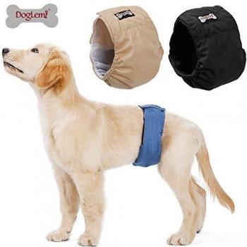 Doglemi Pañales Lavables para Perros machos, Bragas higiénicas para desenredar Las Costuras, 6 tamaños Disponibles de XS a XXL, Aptos para Todos los Perros