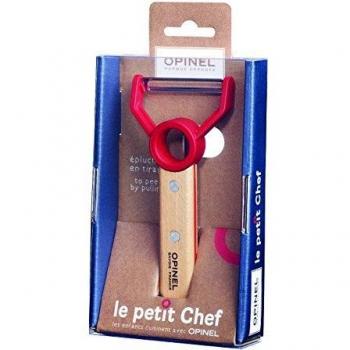 Opinel Petit Chef, Sparschäler, Rostfrei Pelador 001745, Acero Inoxidable, Gris, Medium