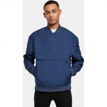 Urban Classics Navy Blue Pullover Bomber Jacket for Men