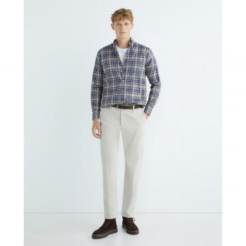Camisa de hombre casual Mirto cuadros manga larga