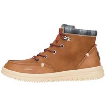 HeyDude Waterproof Synthetic Leather Lace-Up Men's Boots - Brown Size 11