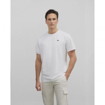 Camiseta de hombre blanca manga corta No More Bad Vibes