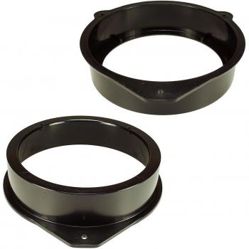 tomzz Audio 2803-013 Soportes adaptadores de Anillos de Altavoz compatibles con Audi A3 8P A4 B6 B7 Q7 Puerta Delantera Trasera para Altavoces DIN de 165 mm