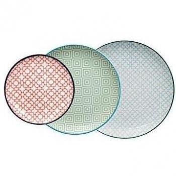 Platos Geometric Eclectic de Tokyo Design Studio, Ø 16, 20,6 y 25,7 cm