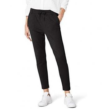 Only Poptrash Life Easy Pant - Women's Dark Grey Melange Trousers