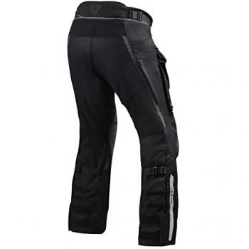Pantalones de Moto Rev'it Defender 3 Goretex Negros Textiles para Motocicleta (L, Short L)