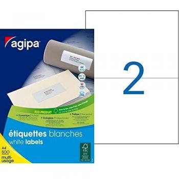 Etiquetas Direccionales Multiusos Blancas 210 x 148,5 mm - Caja de 1000 Unidades