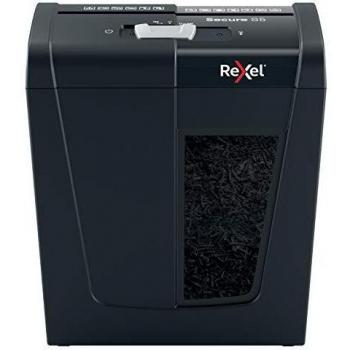 Rexel Secure S5 Destructora de Papel en Tiras, 5 Hojas, P2, Papelera Extraíble de 10 L, Silenciosa y Compacta, 2020121