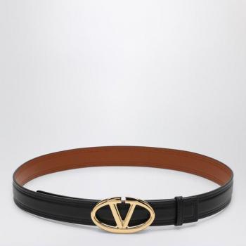Valentino Garavani Women's Vlogo Belt The Bold Edition Tblack/marrone | Size 85 EU | 5W2T0SJ4FZC