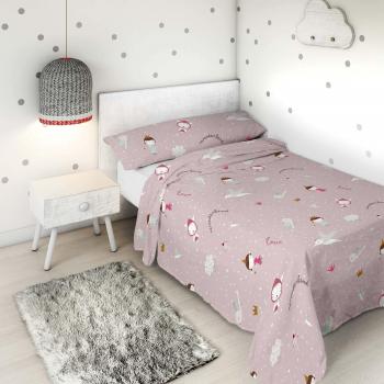 Haciendo EL INDIOJuego de sábanas Wonderland Pink Rot Cama 105 cm
