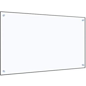 vidaXL Protector de Salpicaduras Cocina de Vidrio Templado 100x60cm Protección Herramientas Accesorios Protección Grasa al Cocinar Fiable Práctico