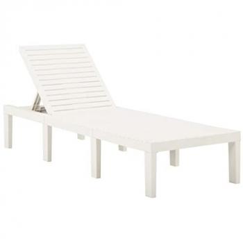Tumbona Modular Haití Ajustable con Respaldo Abatible Blanco 195 cm