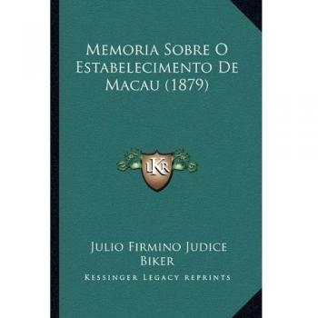 Memoria Sobre O Estabelecimento De Macau