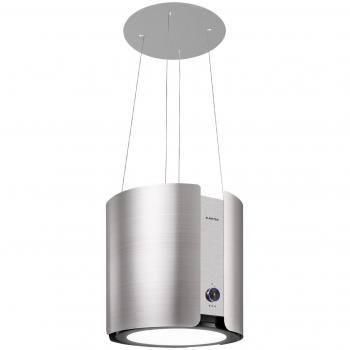 Campana de isla Klarstein Skyfall Smart Ø45cm Recirculación de aire 402m³/h LED Blanco/Silver