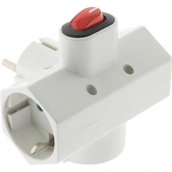 Regleta con interruptor Zenitech de 3 tomas