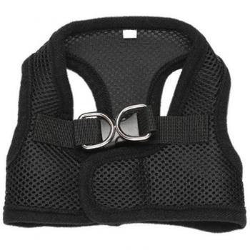 Arnés de Seguridad Ajustable para Razas Pequeñas en Color Negro - Ideal para Pasear con tu Mascota