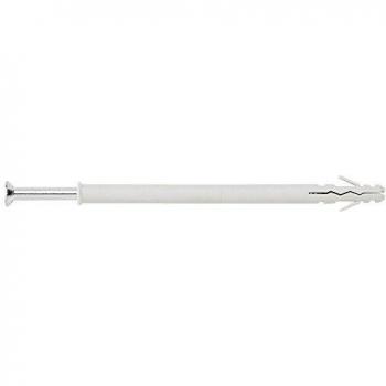 Index TC2A06060 - Taco nylon dos alas + tornillo rosca madera cabeza avellanada 6x060