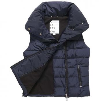 Superdry - Chaleco - Chaqueta Guateada - para Mujer Azul Azul Marino Large