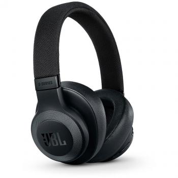 JBL E65 BTNC - Auriculares inalámbricos con Bluetooth y cancelación de ruido activa, botón como control remoto incorporado, sonido JBL, negro